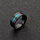316l外科用ステンレス鋼ワイドバンドフィンガー指輪  ガンメタ色  usサイズ6（16.5mm） RJEW-T005-6-02-4
