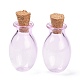 Adorno de botellas de corcho de vidrio ovalado AJEW-O032-03C-1