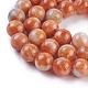 Natural Orange Calcite Beads Strands G-I247-10C-3