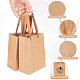 Nbeads 50Pcs Rectangle Kraft Paper Bags with Handle AJEW-NB0005-38-3