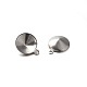201 Stainless Steel Charms Pointed Back Rhinestone Settings STAS-E088-07-13x10.5mm-1