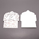 紙封筒  イードムバラクという言葉の長方形  桃パフ  175x95x1.5mm  10個/セット AJEW-WH0258-124A-2