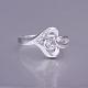 Laiton exquis anneaux coeur de zircone cubique doigt pour les femmes RJEW-BB13091-8-2