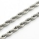 Rope Chain Necklace for Men NJEW-F027-42-C-2