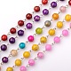 Rondes à la main perles acryliques de banc d'étirage chaînes de colliers bracelets faisant AJEW-JB00050-1