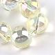 Electroplate Glass Beads Strands EGLA-Q062-12mm-A02-4