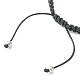 Handmade Polymer Clay Rhinestone Beads Braided Bead Bracelets BJEW-TA00320-3
