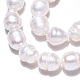 Hebras de perlas de agua dulce cultivadas naturales PEAR-N012-10D-3
