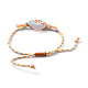 Bracelets de perles tressées réglables BJEW-JB05152-03-2