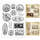 PandaHall City Postmark Stamp Silicone Stamps Travel Postage Journey Pattern Transparent Seal Stamps Vintage Film Frame Clear Stamp Seal for Card Making Decoration DIY Art Crafts DIY-WH0167-56-931-1