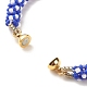 Bracelet en perles de verre au crochet BJEW-JB08083-05-6