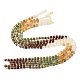 Нити бусин из натурального унакита G-H333-03H-3