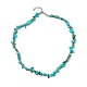 Collier de perles de copeaux de howlite naturelle NJEW-JN04615-07-4