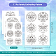 4 Sheets 11.6x8.2 Inch Stick and Stitch Embroidery Patterns DIY-WH0455-080-2