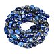 Natürlicher Lapislazuli Perlenstränge&nbsp;G-P497-01B-14-3