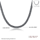 Alliage de zinc à la mode colliers chaîne strass tasse NJEW-BB15225-C-3