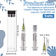 OLYCRAFT 5 Sets Reusable Glass Syringe 1ml Glass Luer Pets Syringe with Luer Locks & Blunt Tips Reusable Glass Dispensing Syringes for Industry or Labtoratory Liquids or Pet Feeding - Silver TOOL-WH0001-51A-2