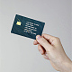 Etiquetas engomadas impermeables de la tarjeta del plástico del pvc DIY-WH0432-062-5