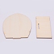 木製の塗装型  手作業用  楕円形のドア  バリーウッド  5.9x12.4x15.1cm WOOD-WH0110-37-1