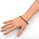 Carnelian(Dyed) Adjustable Link Bracelets BJEW-JB01554-04-3