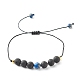 Ensemble de bracelets de perles tressées en jaspe impérial naturel (teint) pour fille femme BJEW-JB06866-01-3