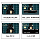 CREATCABIN 4Pcs Card Skin Sticker Black Cat Debit Credit Card Skins Covering Flower Personalizing Bank Card Protecting Removable Wrap Waterproof Proof No Bubble for Bank Card 7.3x5.4Inch-Green DIY-WH0432-034-4