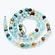 Chapelets de perles d'agate naturelle G-E469-12P-2