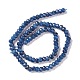 Brins de perles rondelles de jaspe de sésame naturel teint/jaspe de kiwi G-E316-A03-3