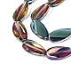 Galvanisieren transparente Glasperlen Stränge&nbsp;EGLA-N055-02I-3