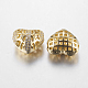 Perles de cubes zircone en laiton  ZIRC-F004-31G-2