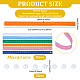 30 pz elastici per asole con bottone in plastica&nbsp;OCOR-WH0077-082-2