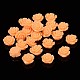 Resin Rose Flower Flatback Beads X-RESI-I023-04D-2
