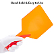 アクリル歯科用シールドプレート  目の保護板  オレンジ  240x126x0.5mm  穴：7mm FIND-WH0099-43-3