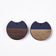 Resin & Walnut Wood Pendants RESI-T023-A-11K-2