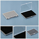 Rectángulo transparente acrílico cajas de almacenamiento de diamantes sueltos CON-WH0092-35A-4