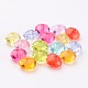 Faceted Rondelle Transparent Acrylic Beads PL946Y-2