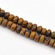 Faceted Rondelle Natural Bamboo Leaf Agate Beads Strands G-E302-008-4mm-1