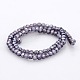 Pearl Luster Plated Glass Faceted Round Spacer Beads Strands GLAA-A027-3mm-PL01-2