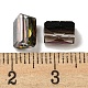 電気メッキガラスビーズ  多面カット  三角形  ブラック  7.5x5.5x6mm  穴：1.2mm  100個/袋 EGLA-Z004-05A-3