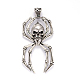 Spider with Skull 304 Stainless Steel Big Pendants STAS-F096-71AS-1