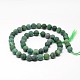 Jade africain naturelle perles rondes brins G-O151-04-4mm-2