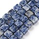 Натуральное синее пятно нитки из бисера яшмы G-D338-A02-2