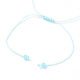 Bracelets de perles tressées en fil de nylon ajustable BJEW-JB05579-03-3