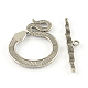 Tibetan Style Snake Toggle Clasps TIBE-A5836-AS-NR-2