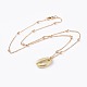 Brass Pendant Necklaces NJEW-JN02522-02-1