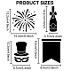 3pcs Happy New Year Fireworks Stencil Christmas Fireworks Templates 11.8×11.8inch with Paint Brush Reusable Party Theme Painting Stencils for Crafts and Home Decor DIY-MA0002-57-2