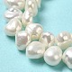 Fili di perle di perle d'acqua dolce coltivate naturali PEAR-E017-08-4