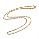 304 Stainless Steel Singapore Chain Necklaces NJEW-JN02662-03-1