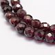 Гранат природный бисер нитей&nbsp;X-G-F460-28-3