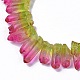 Natural Quartz Crystal Dyed Beads Strands G-I345-02C-3